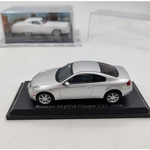 Diecast 1:43 Nissan Skyline Coupe V35 Alloy Car Model Metal Toy 2003 Classic Vehicle Collection Display Gift Souvenir Ornaments