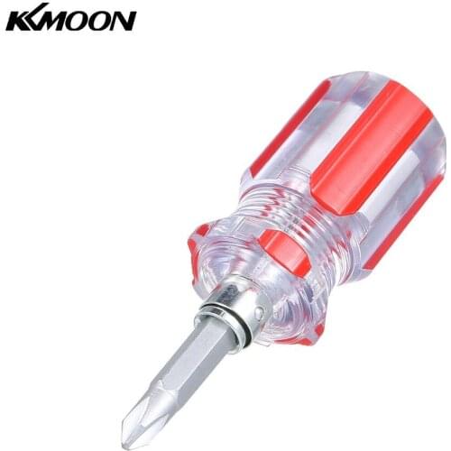 Mini Transparent Dual-Purpose Screwdriver Manual Phillips and Slotted Stubby Screwdrivers Hand Tool