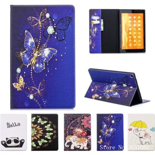 Fashion Butterfly Case For Amazon Kindle Fire HD 10 2017 7th Tablet with Alexa 10.1" Cover For Fire HD 10 2015 5th Funda Shell