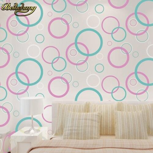 Beibehang Circle Curve Stripe embossed metallic wallpaper roll modern dining room PVC background wall wallpaper for living room