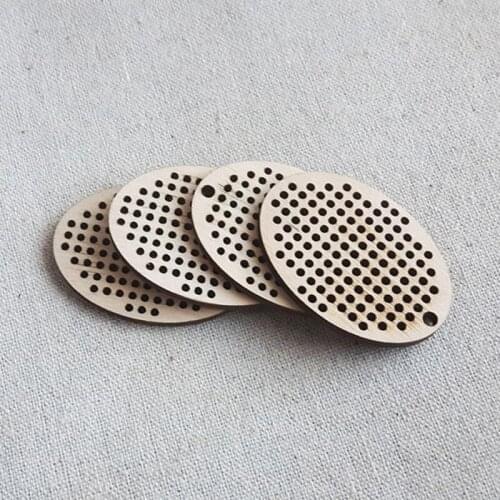 Oval shape blank cross stitch wood crafts Cross Stitch Supplies