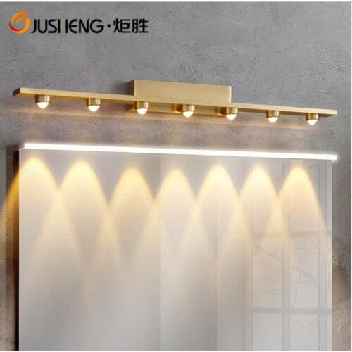 All-copper mirror headlights led bathroom lamps Draw headlights 3, 5 and 7 bathroom mirror cabinet lamps