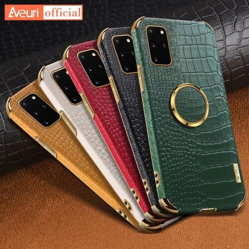 Luxury Leather Phone Case For Samsung Galaxy A51 A71 A41 A12 A21S Crocodile Cover Case For Samsung S20 FE S21 Plus Note 20 Ultra