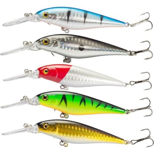 SEALURER 5Pcs/lot Minnow Fishing Lures 11cm 10.5g Hard Bait Isca Artificial 6# Hooks Fishing Tackle Japan Wobbler Swimbait