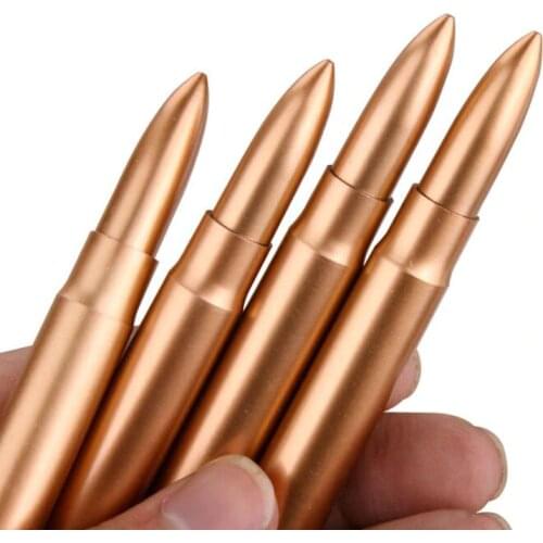 3 Pieces/set Portable Outdoor Cute Plastic Bullet Shape 0.5mm Ballpoint Pen Mini Pen Student Stationery Office Supplies