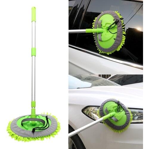 Car Washing Mop Window Wash Tool Auto Care Detailing Dust Wax Mop Adjustable Home Cleaning Car Accessories Car Cleaning