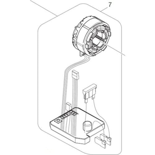 Field 632A40-2 Stator 220-240V For Makita DTD147 BTD147