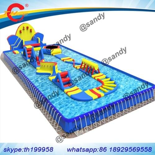 Free sea ship to port/cnf term,5pcs/lot Giant inflatable swimming pool water pool with dome tent