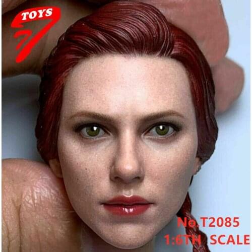 TTTOYS 1/6 Scale Scarlett Johansson Widow Female Head Sculpt Model FIt 12'' Female Action Figure Body In Stock