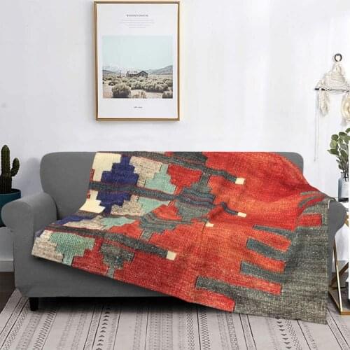 Bohemian Vintage Turkish Decorative Blankets Flannel Printed Multifunction Warm Throw Blanket for Bed Outdoor Plush Thin Quilt