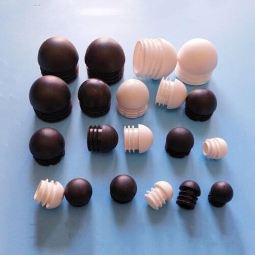5/10/20Pcs Plastic Domed Round Blanking End Caps Pipe Tube Insert Plugs Floor Protector 13mm~76mm