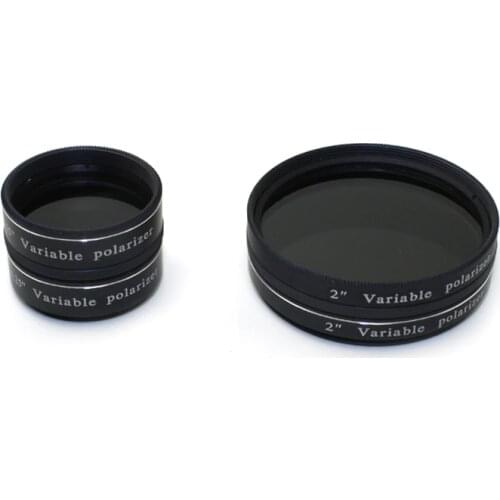 1.25" or 2" Variable Polarizing Filter Variable Polarizer for Astronomy Monocular Telescope&Eyepiece Filter Excellent Quality