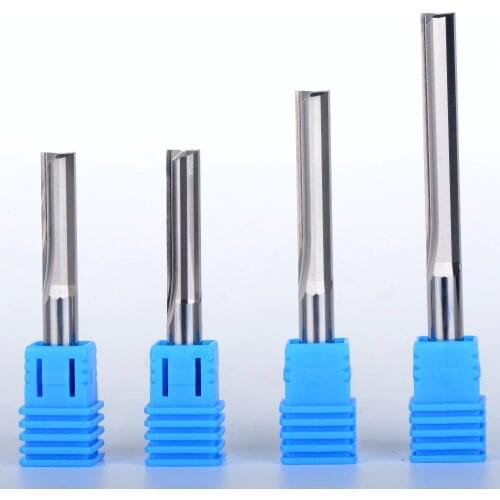 1pc 6mm Two Flutes Straight router bits for wood CNC Straight Engraving Cutters Carbide Endmills Tools Milling Cutter