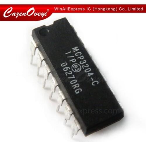 1pcs/lot MCP3204-CI/P MCP3204-CI MCP3204-C MCP3204 DIP-14 In Stock