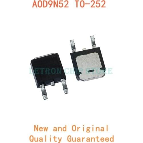 10pcs AOD9N52 TO-252 D9N52 TO252 MOSFET N-CH 520V 9A original and new IC