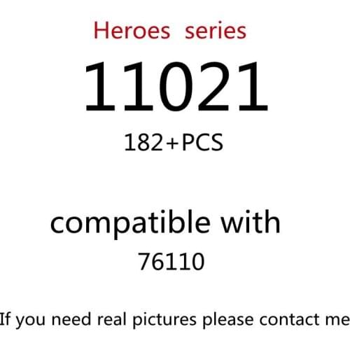 182PCS 11021 Building Block Toy Creative Series 76110 Assembled Building Block Childrens Toy Gifts