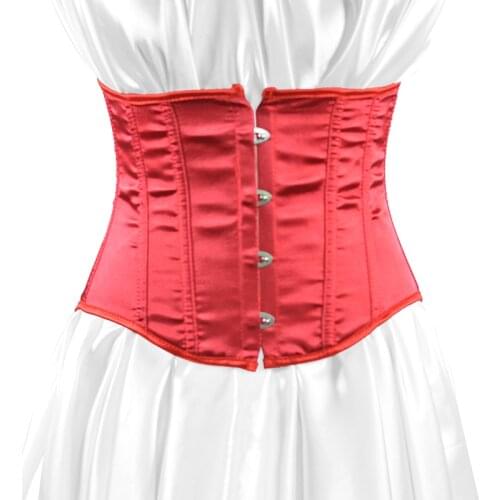 Underbust Corset 12pcs Plastic Boned Heavy Duty Waist Trainer Hourglass Body Shaper