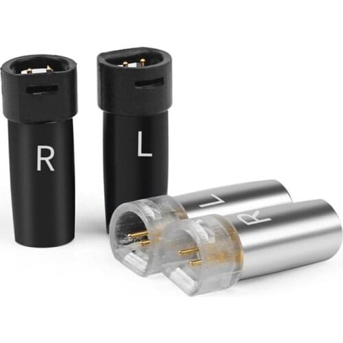 Headphone Adapter Earphone Pin Plug For Soldering IE8 IE80 IE8I Acoustics Terminals Aluminum Alloy Shell Speakon Connector