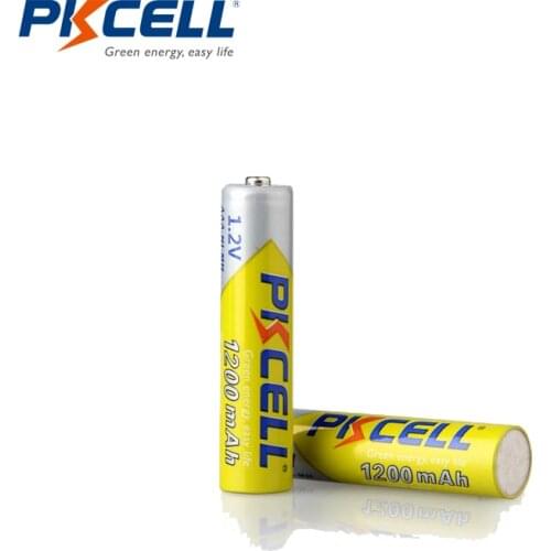 PKCELL 4PC AAA 1200MAH Battery 1.2V NI-MH AAA Rechargeable batteries Digital Thermometer aaa battery up to 1000circle times