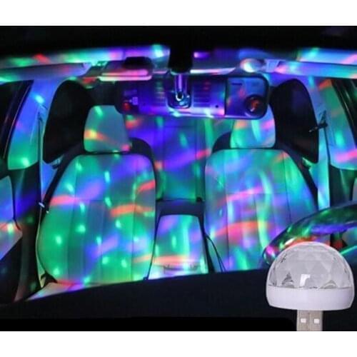 Car USB LED Light Mini Colorful Light Atmosphere Lamp for Peugeot RCZ 206 207 208 301 307 308 406 407 408 508 2008 3008 4008