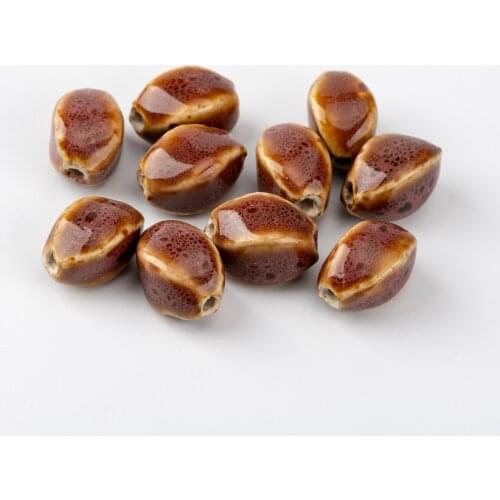 16# 20pcs Screwy Rhombus Shape Porcelain Bead For Jewelry Making Ceramics string China Ceramics beads #A525B