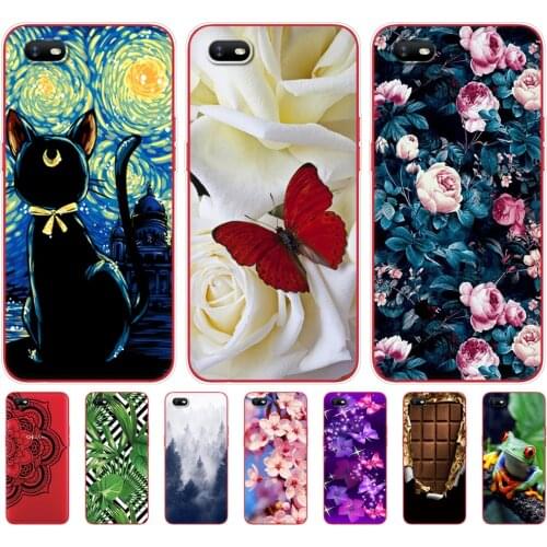 For OPPO A1K Case 6.1" Soft TPU Silicon Back Cover For OppoA1K CPH1923 Phone Case Full Protection Bumper Bag Painted Coque Clear