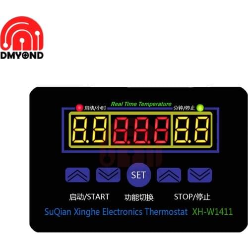 XH-W1411 W1411 AC 110-220V Digital LCD Temperature regler Thermostat Control Controller MCU Control System 10A Relay Outputs