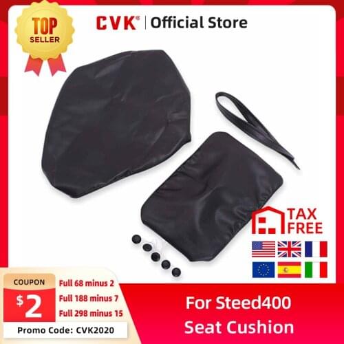CVK Seat Cushions Leather Cover Seat Waterproof For Honda Steed400 Steed600 Steed 400 600 Motorcycle Accessories