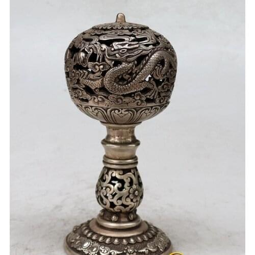 Antique Old QingDynasty carving censer,dragon incense burner,hand crafts,best collection&adornment,free shipping