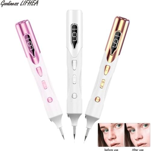 LCD 9 Level Face Skin Dark Spot Remover Mole Tattoo Removal Laser Plasma Pen Machine Facial Freckle Tag Wart Removal Beauty Care