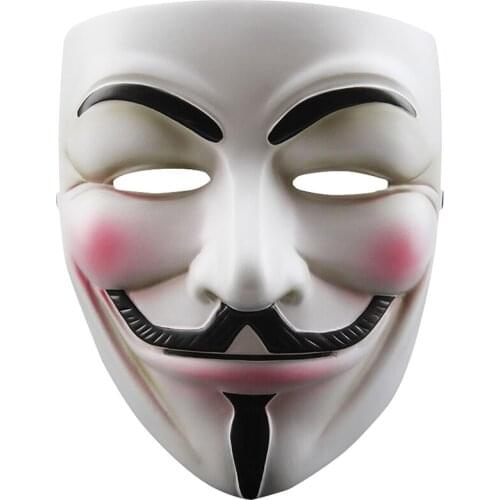 HOT-V for Vendetta Anonymous Guy Fawkes Resin Cosplay Mask Party Costume Prop Toys