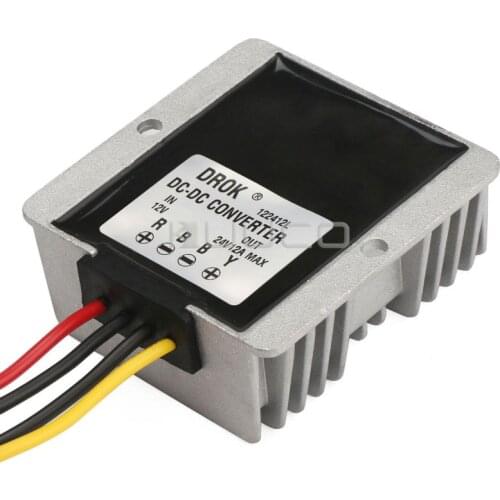 Car Power Supply Module DC 12V(9~20V) to 24V 12A 288W Boost Converter/Voltage Regulator/Power Converter/Adapter/Driver Module