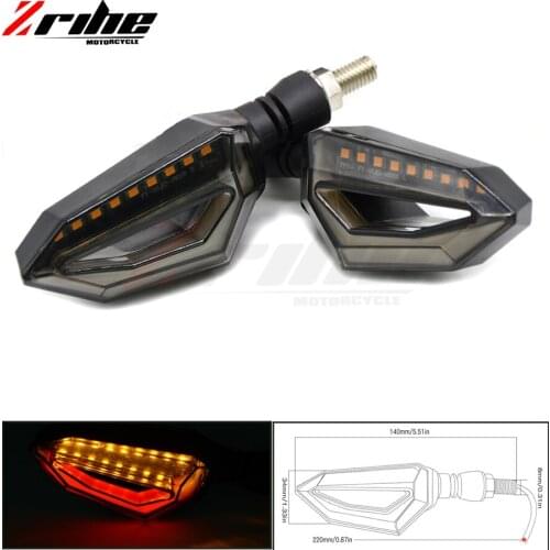 Motorcycle Smoke Turn Signal Indicators Lights Lamp Universal LED Flush Mount Blinkers Flashers For 125/200/390 RC390