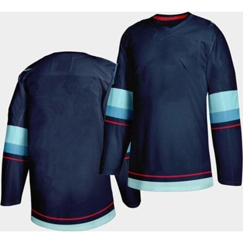Mens America Ice Hockey Seattle Fans Stitch Jerseys Embroidery Customized Jersey