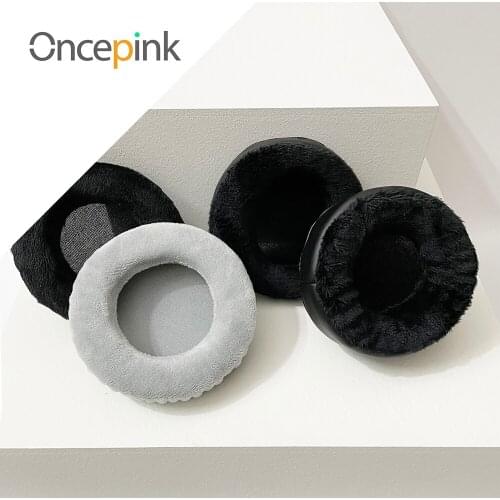 Oncepink Replacement EarPads For Philips FIDELIO F1 Headphone Thicken Velvet Ear Cushion Repair Parts Earphones Accessories