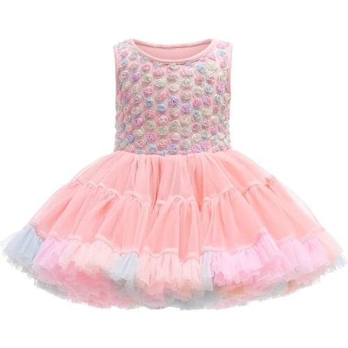Baby Toddler Dress Elegant Tutu Princess Dress Summer For Girls Wedding Evening Dress Ballet Party Performance Dress Vestidos
