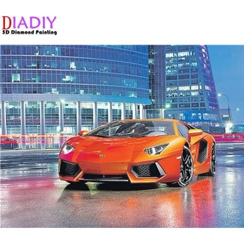 Full Square Diamond Mosaic Car 5D Diamond Painting Cross Stitch diamond Embroidery Picture Of Rhinestones Resin Drill Handmade