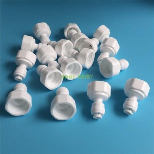 S137 OD*1/4" Slip Lock 1/2" Female Thread Quick Connector Water Pump Fitting for Water System and Aquarium