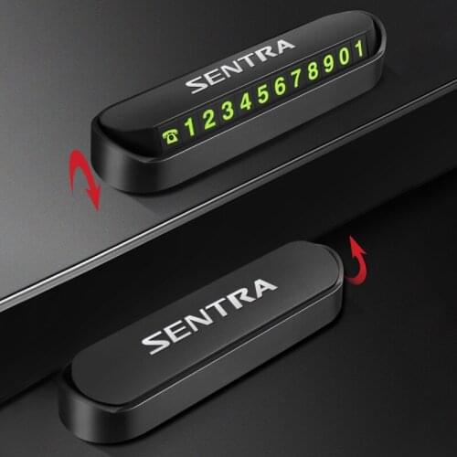 Car Styling Temporary Parking Card Phone Number Plate Park Stop For Nissan Sentra Accessories Car Styling