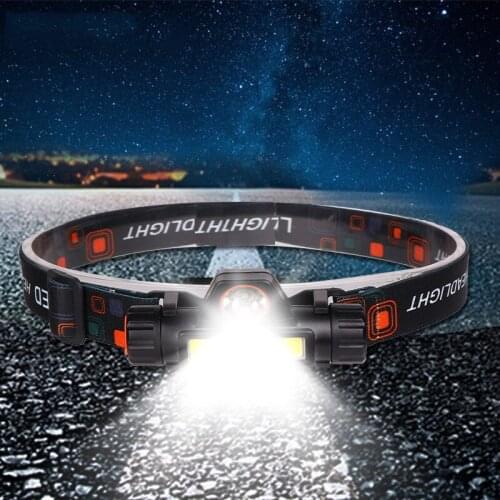 USB Headlamp Zoom Long Shot Strong Fishing Headlight Most Powerful Rechargeable Waterproof Stepless Dimming Head Light Dropship