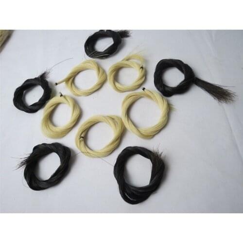 High grade 5 Hank White/Black Violin bow hair,7 grams each hank in 32 inches