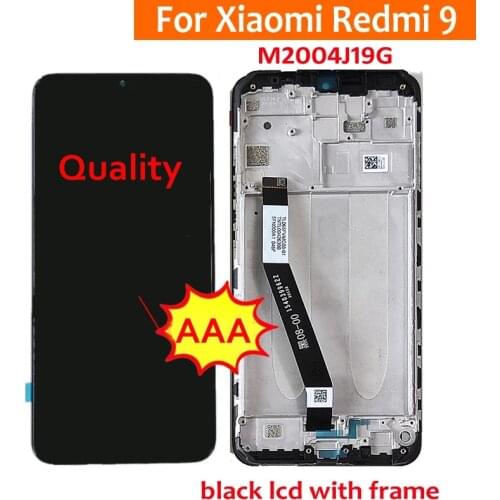 100% Original New Glass Sensor LCD Display Touch Panel Screen Digitizer Assembly For Xiaomi Redmi 9 M2004J19G Phone Pantalla