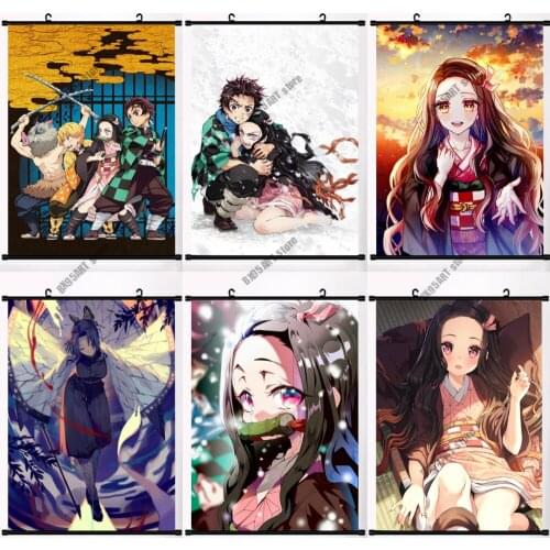 Japanese Anime 5D Diamond Painting Full Square/Round Diamond Embroidery Demon Slayer Cross Stitch Kits Mosaic Home Decor Gift