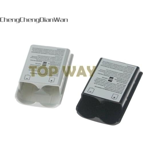 10PCS Battery Cover Door For Xbox 360 Wireless Controller Black White Color Back Case Shell Pack Kit For Xbox360