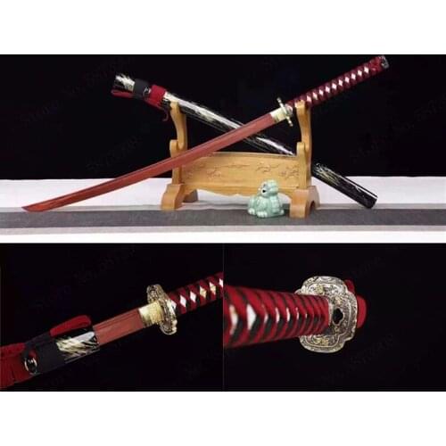 103cm Iaido Wood Sword Japanese High Quality Wooden Katana Bushido Training Cassia Siamea Cosplay Collect Wall Decoration
