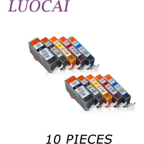 10X LuoCai Compatible ink cartridges For PGI-820 CLI-820 PGI820 CLI821 For Canon PIXMA IP3680 IP4680 IP4760 MX868 Printer