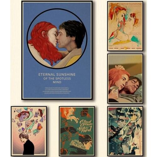 29 Designs Movie Eternal Sunshine of The Spotless Mind Kraftpaper Poster Artwork Fancy Wall Sticker for Coffee House Bar A3