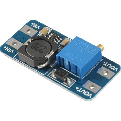3pcs/lot MT3608 DC-DC Adjustable Boost Module 2A Boost Plate Step Up Module With MICRO USB 2V-24V To 5V 9V 12V 28V