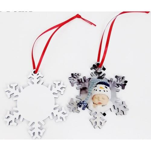 30pcs/lot sublimation blank Christmas tree decoration pendant MDF two-sided printing DIY gifts tag heat transfer printing plate