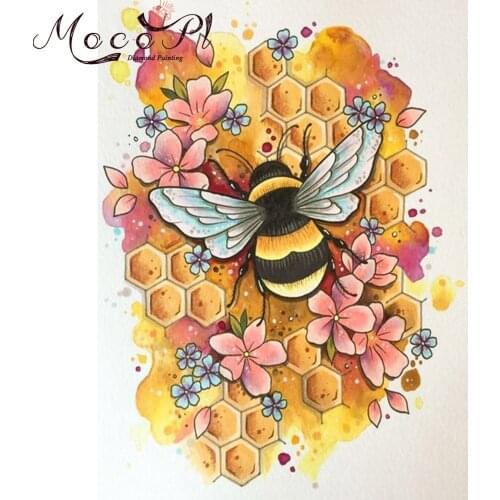 Cartoon,Diamond painting,Honeybee,Cross Stitch,Full,Diamond Embroidery,Round/Square,Needlework,Diamond Mosaic,Gift,Home Decor